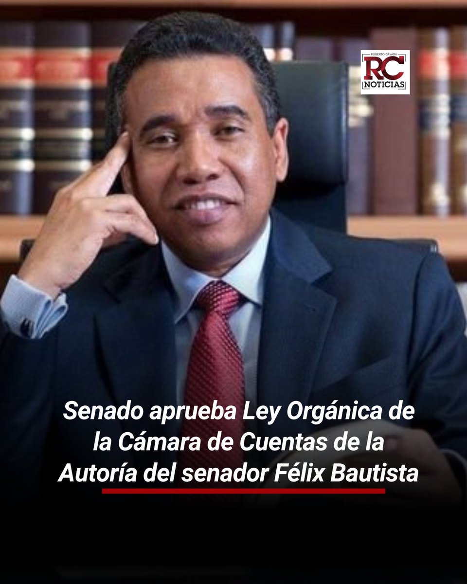 rcavada's tweet image. #RCNoticias|Senado aprueba Ley Orgánica de la Cámara de Cuentas de la Autoría del senador Félix Bautista

🔗lc.cx/wlMf2C

#RobertoCavada #senado #aprueba #ley #autoria #felixbautista