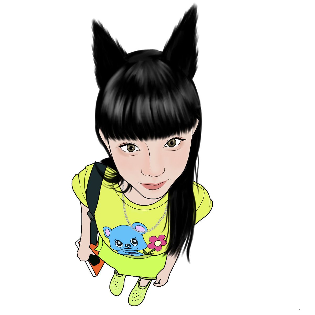 _d0unn's tweet photo. herin ヽ( 'ω' )ﾉ
#NewJeans #haerin #illustration https://t.co/ryXEUopjxG