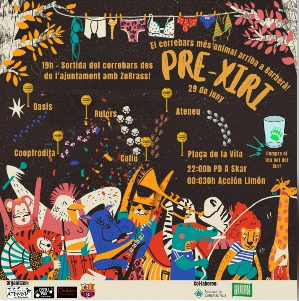 Aquest dissabte 29 de Juny a les 22h a la Pça de la Vila de Barberà, estaré punxant Temazarrànganos com si no hi haguera un demà. Com si ho haguessin de prohibir. Tot, perquè torna el #PreXiri!

Que no hagi de venir a buscar-vos!