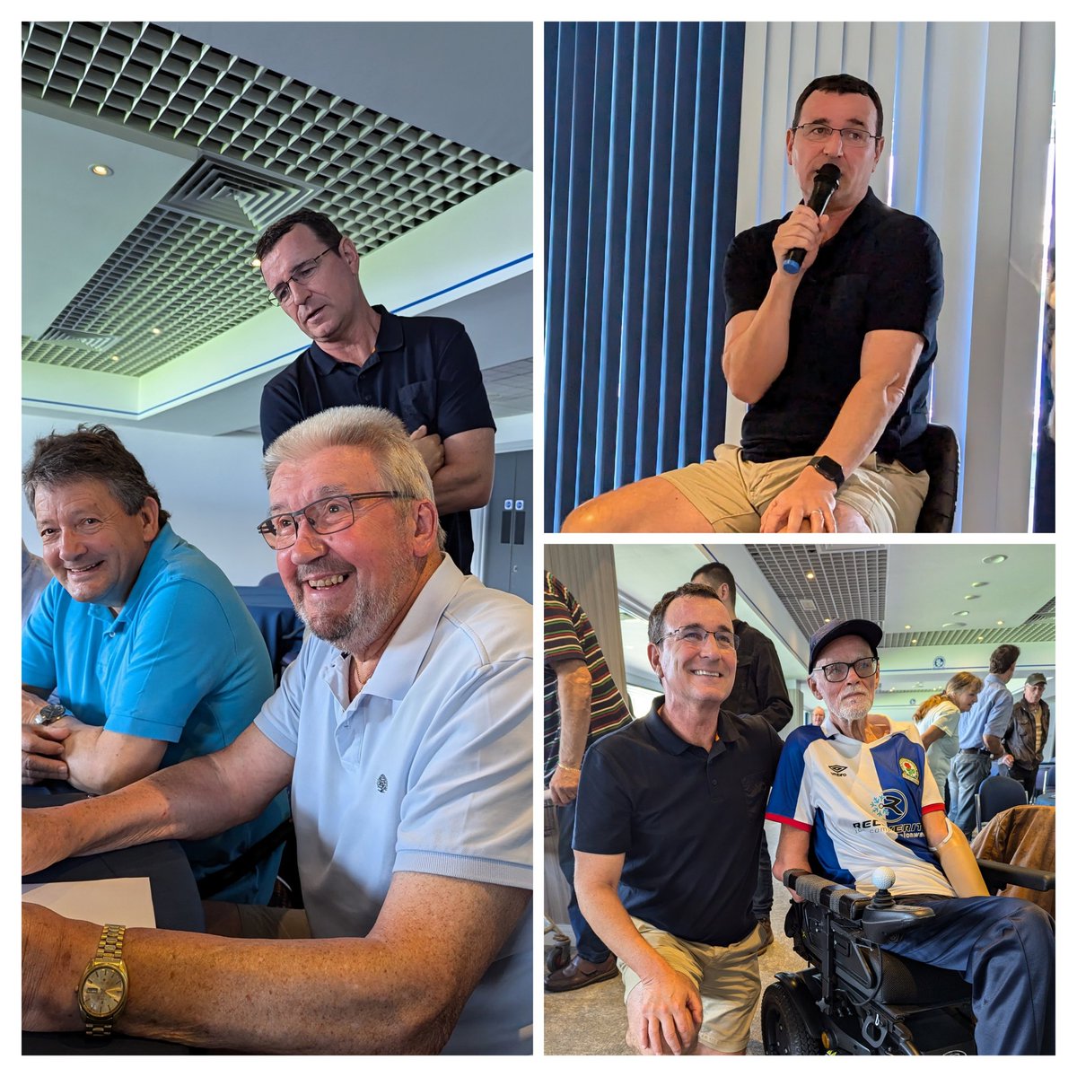 Enjoyable 'Remember the Rovers' event today had the engaging Gary Bowyer in the guest speaker slot. Gary recalled stories from his life in football and characters at his numerous clubs including Nottingham Forest, Hereford Utd, <a href="/Rovers/">Blackburn Rovers</a> &amp; Blackpool. 
<a href="/BRFCTrust/">Blackburn Rovers Community Trust</a> <a href="/AgeUKBwD/">AgeUKBwD</a>