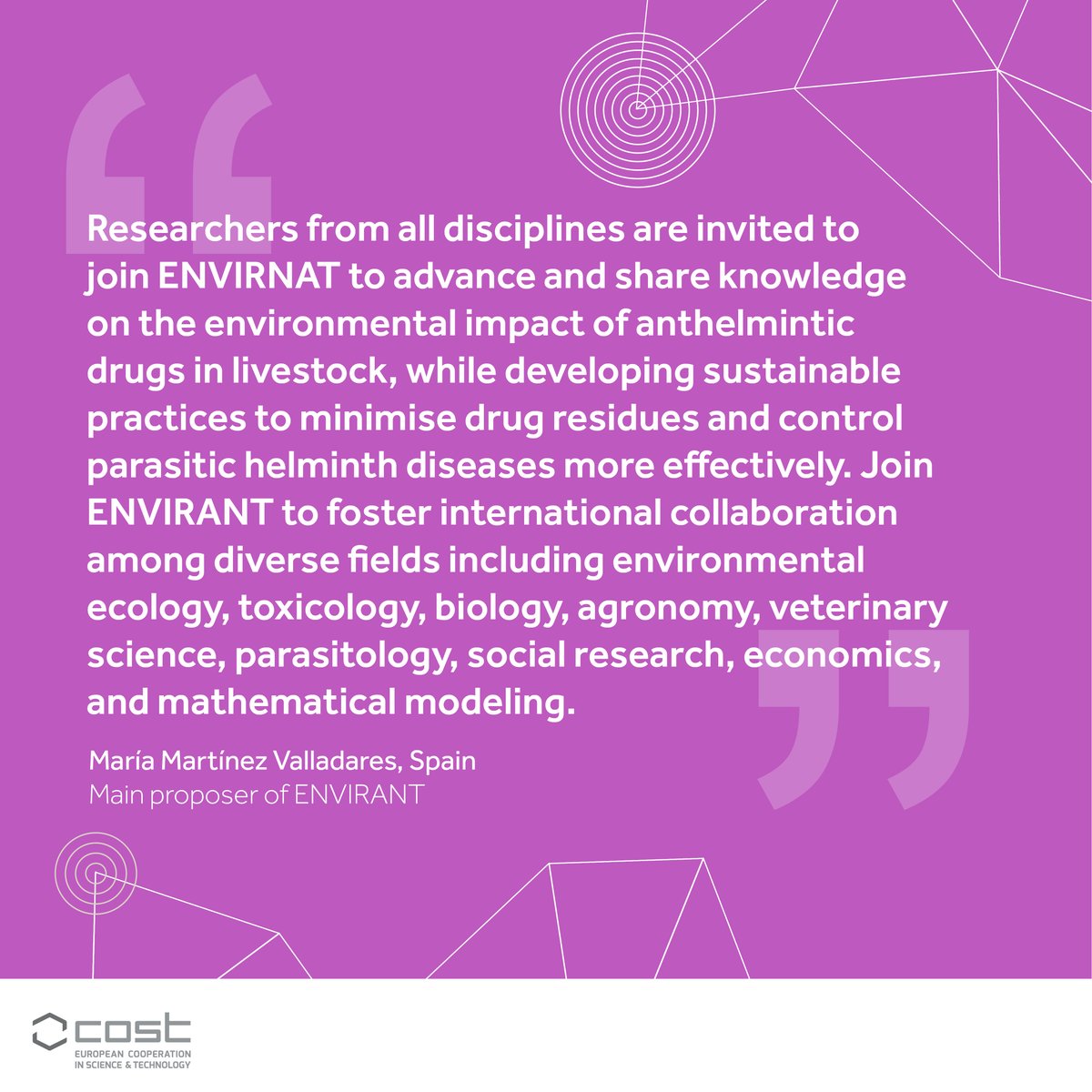 Want to grow you network &amp; collaborate more? Apply to join 1 of 60 new research networks. Spotlight on 4 new #COSTactions:

🎨 CIRCUL’ART bit.ly/3VOMW3w
💗 AFFECT-EVO bit.ly/3VOMVN0
💉 EURO-VALDI-NET bit.ly/3VOMVwu
🐄 ENVIRANT bit.ly/3xmATkN