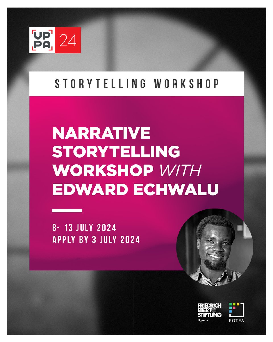 🗣️OPPORTUNITY !!!🗣️

Join us for a visual narrative storytelling training by Edward <a href="/echwalu/">Photojournalist</a> from Jul 8-13.

Key things to note:
1. Existing portfolio is a requirement
2. Phones are acceptable equipment

Get more details &amp; sign-up here >> forms.gle/TEmM3HuTDf9LSx…

Deadline: Jul 3.