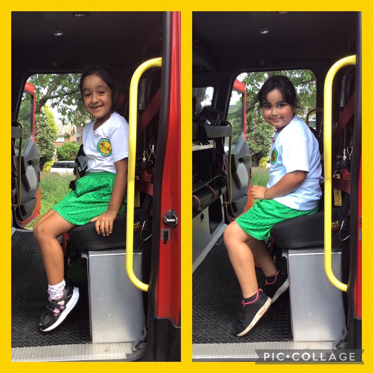 More of our pictures inside the fire engine.