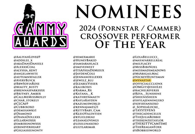 Nominated for Crossover &amp; Curvaceous Performer of the Year! Honored and grateful AF!  🥰🥰🥰 https://t.