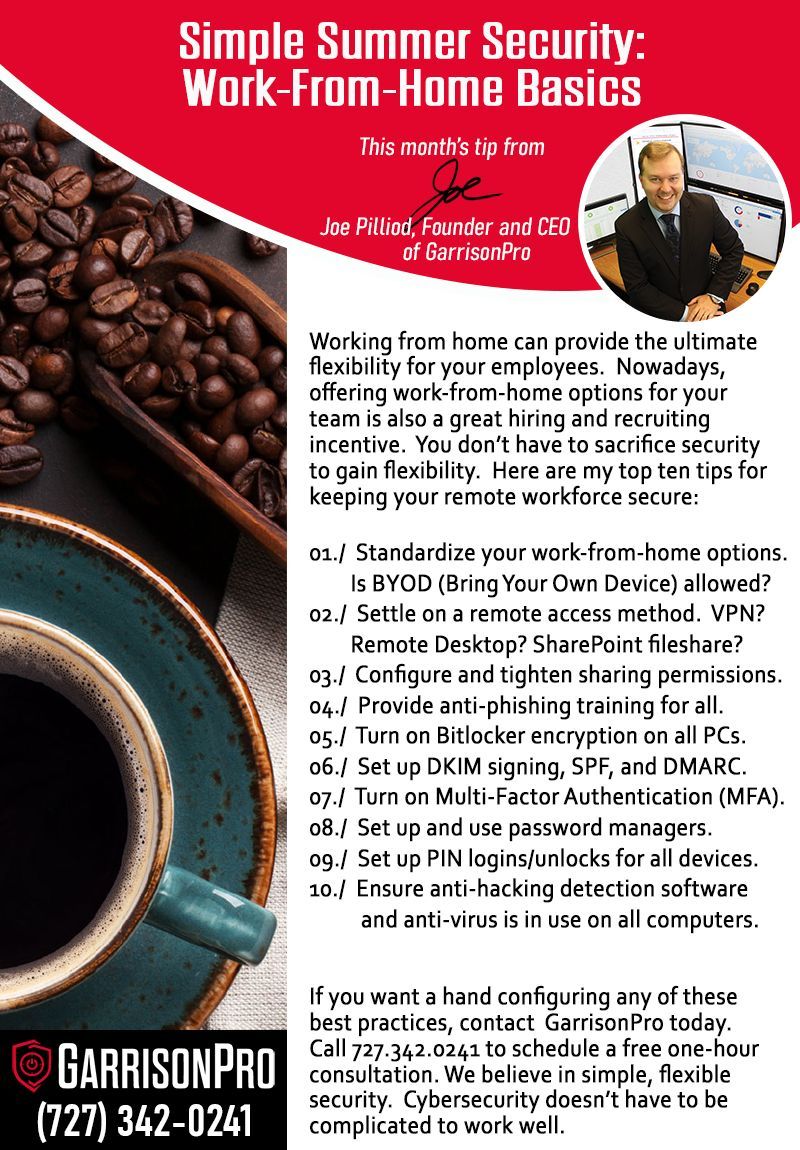 thegarrisonpro's tweet photo. #joestips #remotework #cybersecurity https://t.co/AEHZrPKzK2