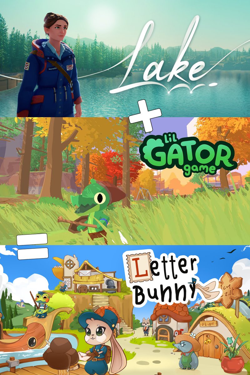 Lake + Lil Gator Game  = 📮Letter Bunny! 🐇
