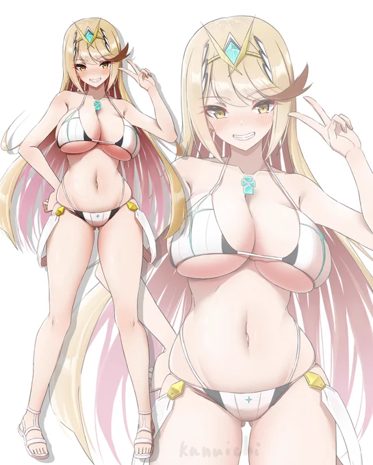 新しい水着のヒカリ #ゼノブレイド2 #XenobladeChronicles2