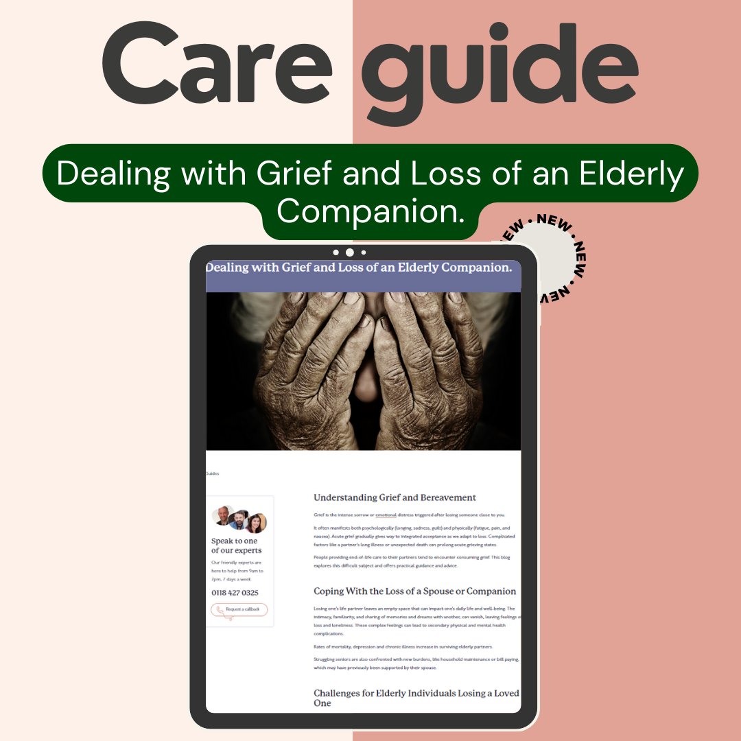 TheLiveInCareCo's tweet image. Healing from losing a spouse or companion poses multifaceted challenges late in life. While the grief journey remains nonlinear, certain strategies help mitigate adverse outcomes during bereavement.👉🏽 zurl.co/EMil 

#careguide #guide #support #liveincare #grief #loss