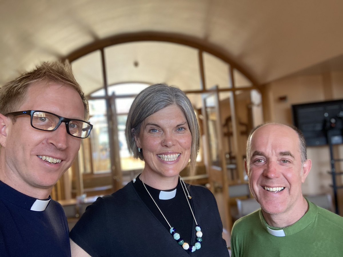 Great to have both <a href="/IanNott4/">Ian Nott</a> and Hannah Gordon in the building today. Testimony to when it’s 29 degrees, vicars wear bamboo! <a href="/SouthwarkCofE/">Southwark Diocese</a>