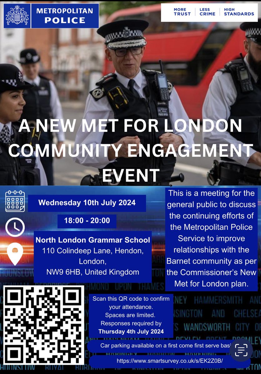 Please see below poster and details for “A new Met for London event”. Feel free to attend. Regards from EB SNT