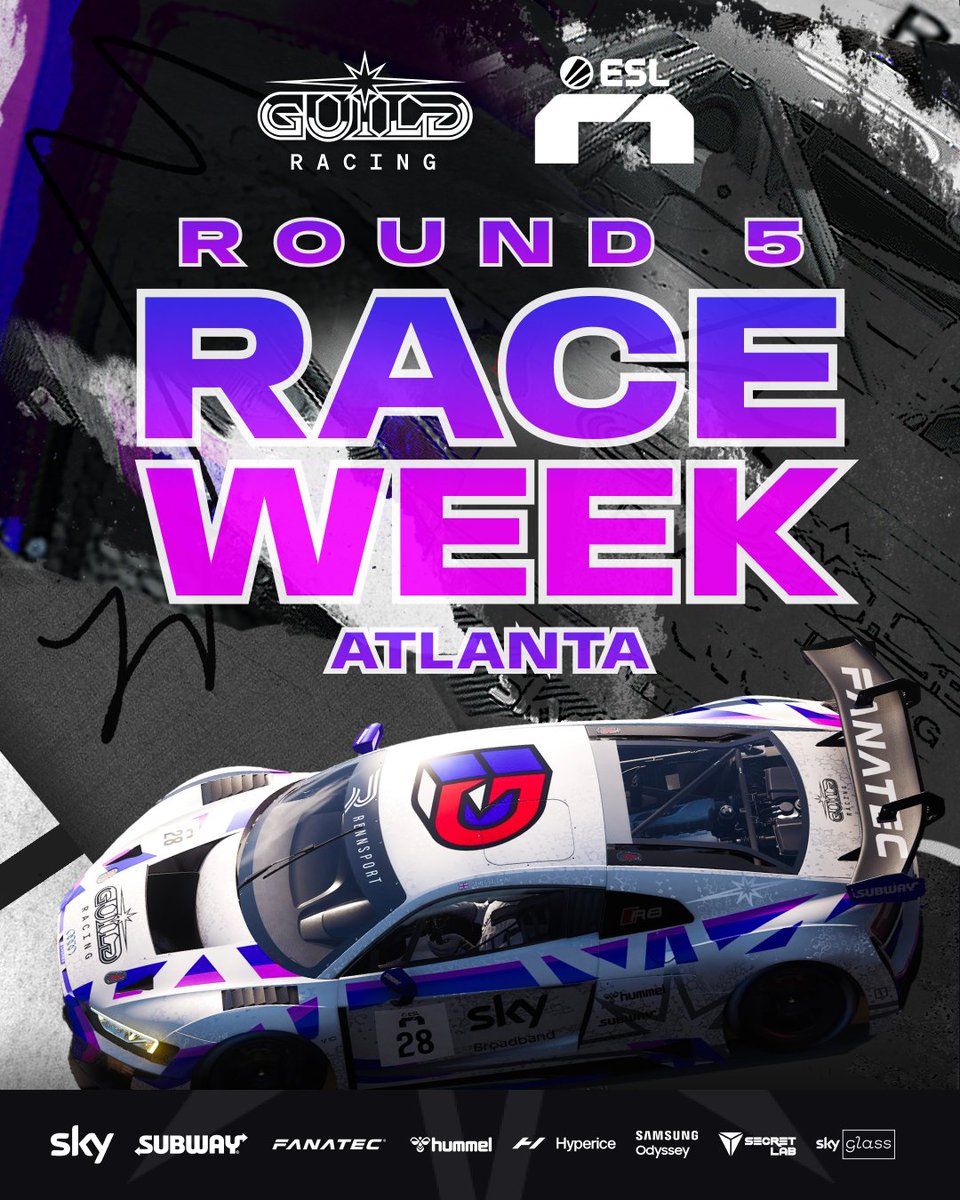 Guild Gaming (@guildesports) on Twitter photo We return to the track this week as we head over to Atlanta for Round 5 of <a href="/esl_r1/">ESL R1</a> ๐บ๐ธ
Tune in on Friday 16:00 / 17:00 CET ๐ซก
<a href="/RemyGilbert2/">Remy Gilbert</a> โ
<a href="/bonohuis/">Bono Huis</a> โ
<a href="/matt_emery/">Matt Emery</a> โ
<a href="/markopejic14/">Marko Pejic</a> โ
We return to the track this week as we head over to Atlanta for Round 5 of <a href="/esl_r1/">ESL R1</a> ๐บ๐ธ
Tune in on Friday 16:00 / 17:00 CET ๐ซก
<a href="/RemyGilbert2/">Remy Gilbert</a> โ
<a href="/bonohuis/">Bono Huis</a> โ
<a href="/matt_emery/">Matt Emery</a> โ
<a href="/markopejic14/">Marko Pejic</a> โ
