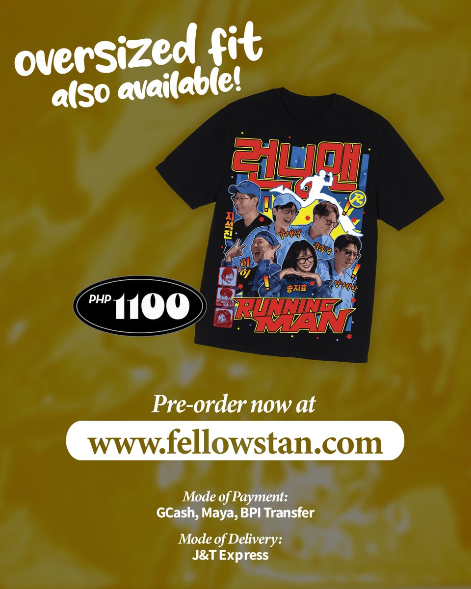 fellowstan_ph's tweet photo. Attention, PH Runners! 🏃‍♂️ We made a special shirt for #RUN2UinMANILA! 

Run, don’t walk because we’re able to accept pre-orders until this Saturday, June 29 only! 🏃‍♂️💨

Visit https://t.co/KIGcgmkg04 or send us a message to order now!

#RUNNINGMANinMANILA2024 https://t.co/pFH6qQ7Ziu