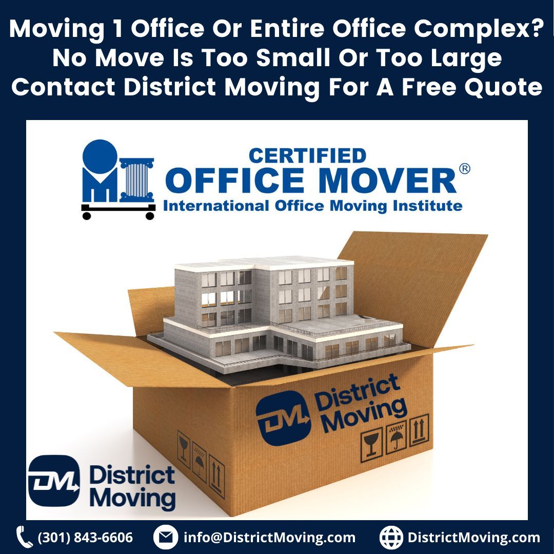 DistrictMoving's tweet photo. No Office Move Is Too Big For District Movers “Certified Office Movers”
Commercial, Residential, Government Moving &amp; Storage
Contact Us Today For A Free Estimate!
info\@DistrictMoving.com 301 843-6606 https://t.co/2V4QON7hgX
#Director #President #COO #OfficeManagers #CEO, https://t.co/DdPL33Ds9b