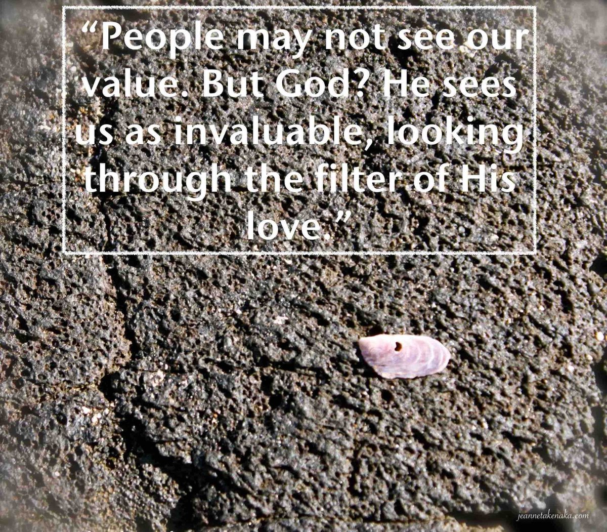 JeanneTakenaka's tweet image. People may not see our value, but God? He views us as invaluable, looking through the filter of His love.

#quoted #identity #ourvalue