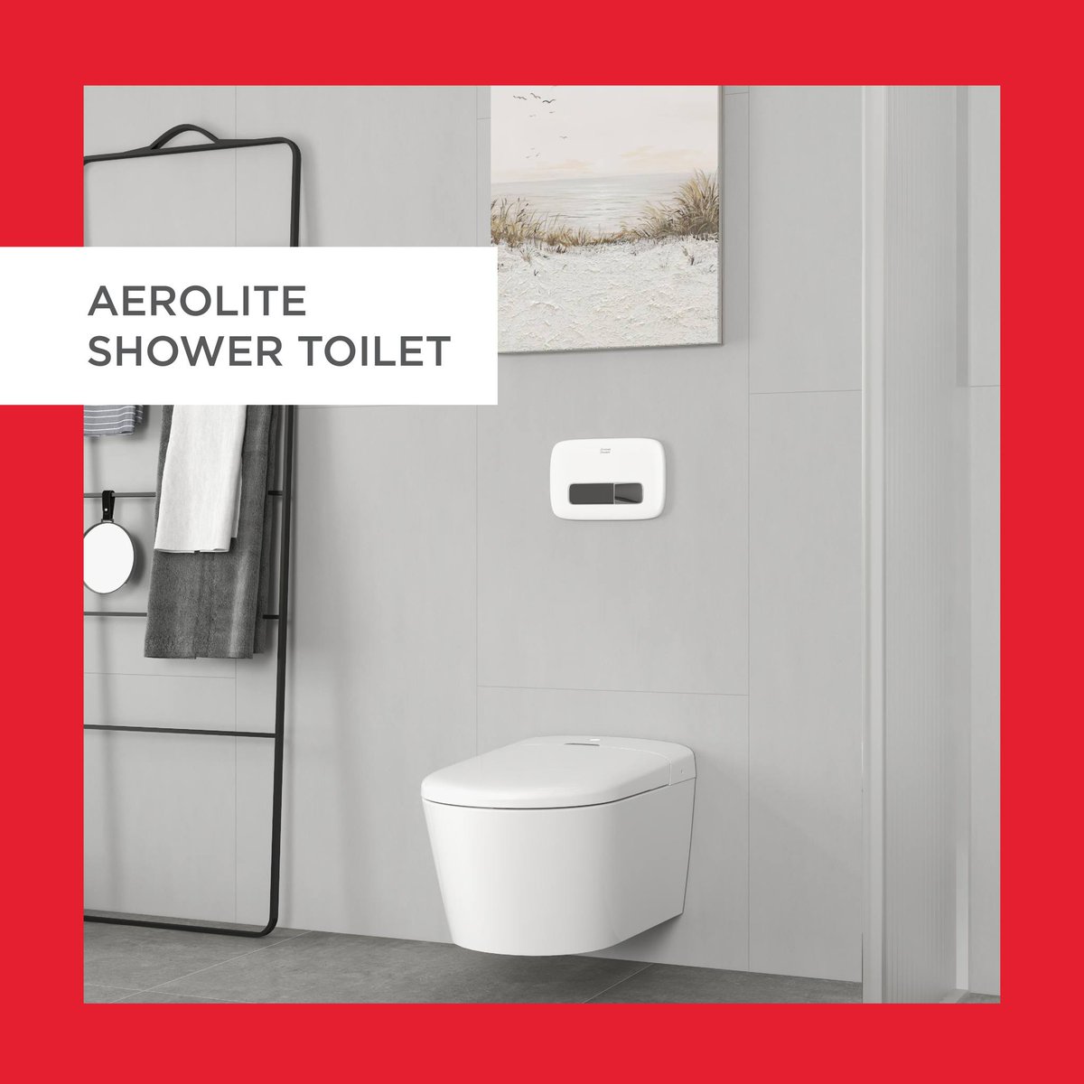 AMStandardInd's tweet photo. Introducing the Aerolite Wall Hung Shower Toilet, because your bathroom deserves a throne sleek, chic and supremely comfy!​
​
#AmericanStandardIndia #ShowerToilet #Aerolite https://t.co/7SS44iGbNG