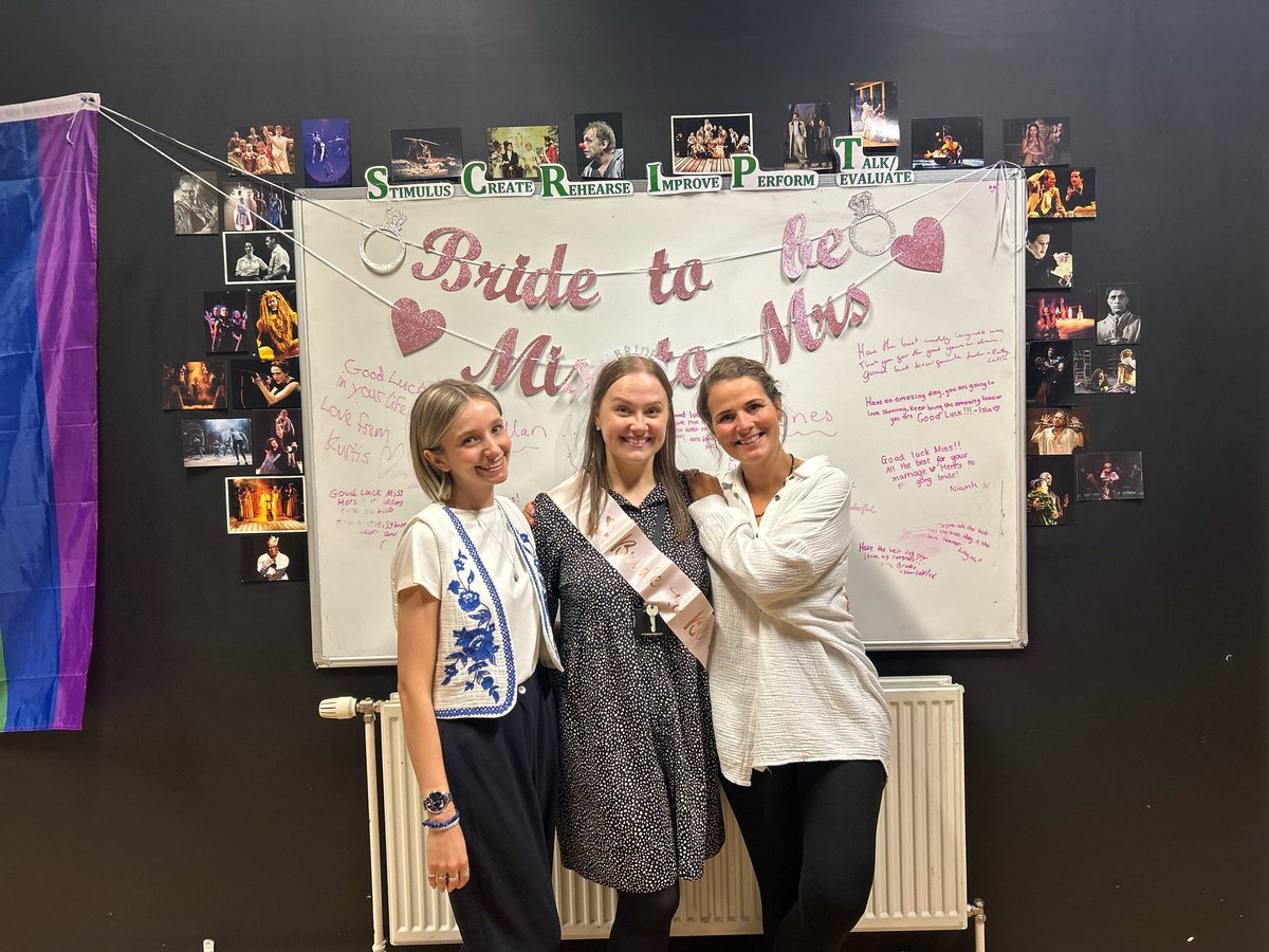 drama_lanark's tweet photo. Last day as Miss McMillan! From everyone in the department we hope you have the most magical wedding day 💓👰🏽‍♀️💍💒 https://t.co/6NbjJZGIVr