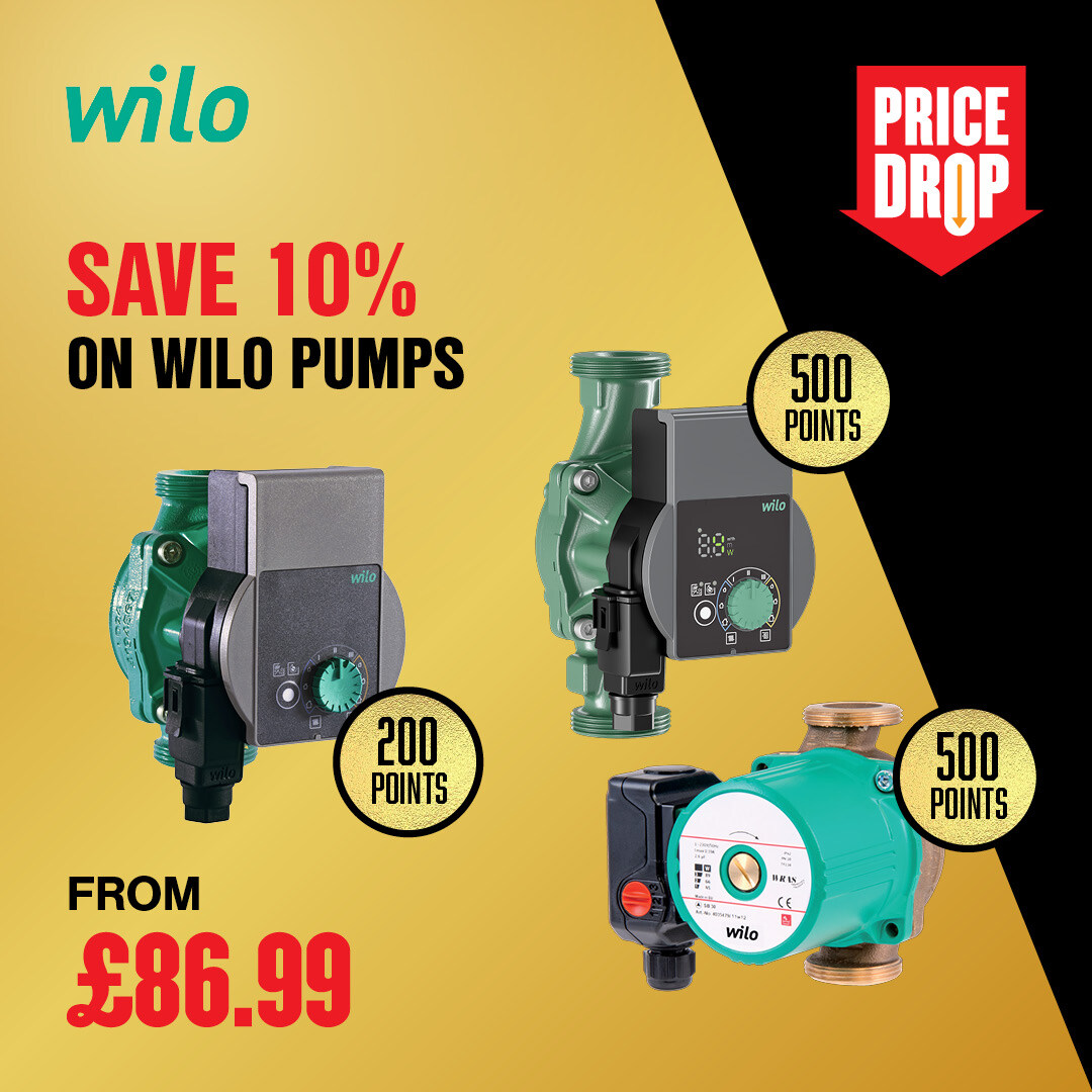 Last Chance to grab some great Big Deals! 
Like this.... Save 10% on Wilo Pumps
More deals online at eu1.hubs.ly/H09W8R10