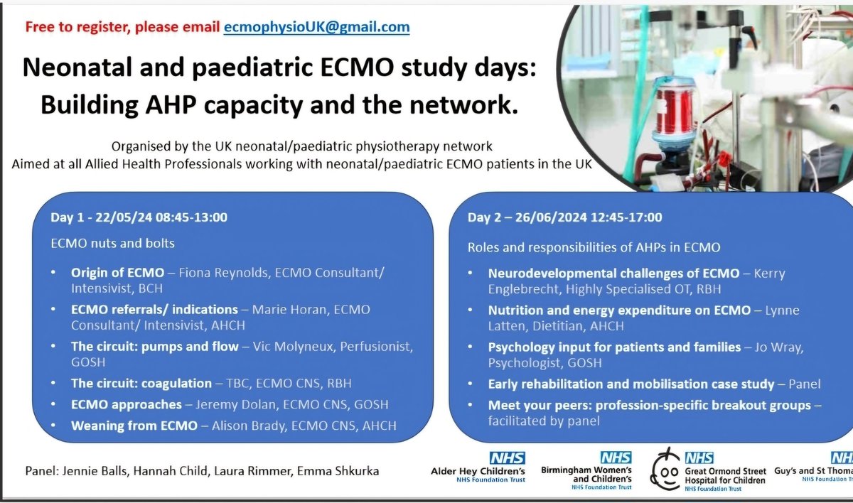 Day 2 of the AHP ECMO study day is in full swing! Great presentations and participant interaction 👌