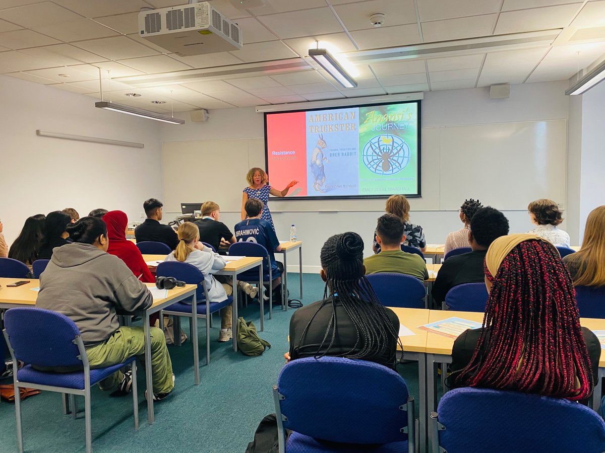English LeedsBeckett (@beckettenglish) on Twitter photo 🌟brilliant day yesterday with students from <a href="/leedscitycoll/">Leeds City College</a> on our Humanities Day, with sessions on tricksters in Caribbean culture, poetry & the power of ‘things’, images of nuclear mushroom clouds, riot grrls & feminist zines, & online hate. 🌟brilliant day yesterday with students from <a href="/leedscitycoll/">Leeds City College</a> on our Humanities Day, with sessions on tricksters in Caribbean culture, poetry & the power of ‘things’, images of nuclear mushroom clouds, riot grrls & feminist zines, & online hate.