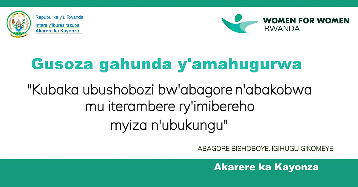 WfWRwanda's tweet photo. Tomorrow, we celebrate 89 women graduating from our Stronger Women, Stronger Nation program in @nyamiramasector , @KayonzaDistrict They've gained life skills, business know-how, and vocational training in agriculture and livestock. Stay tuned for the celebration https://t.co/ASrT9Ik3G2
