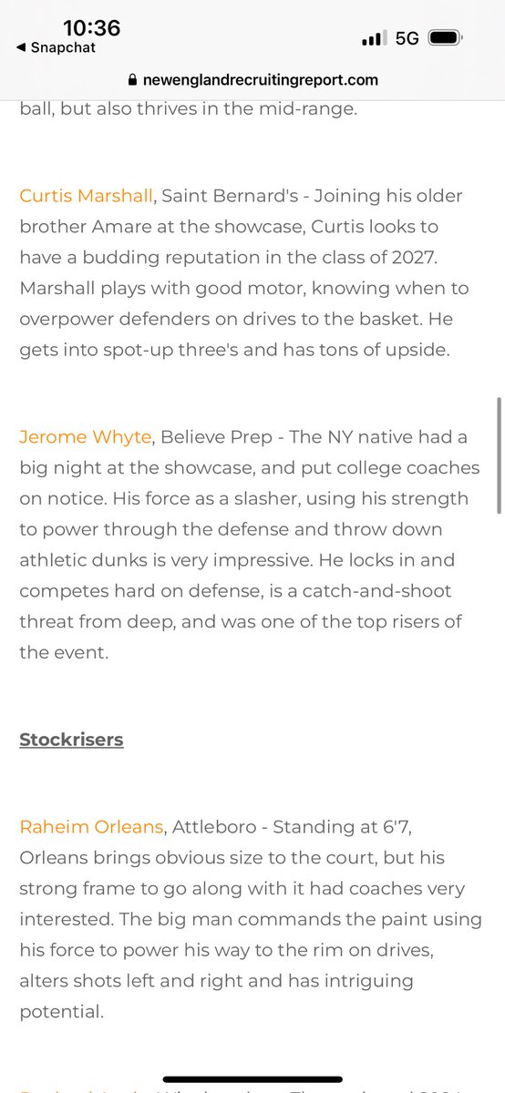 Sasha Mermelstein and Jerome Whyte write-ups from NERR Elite 75.