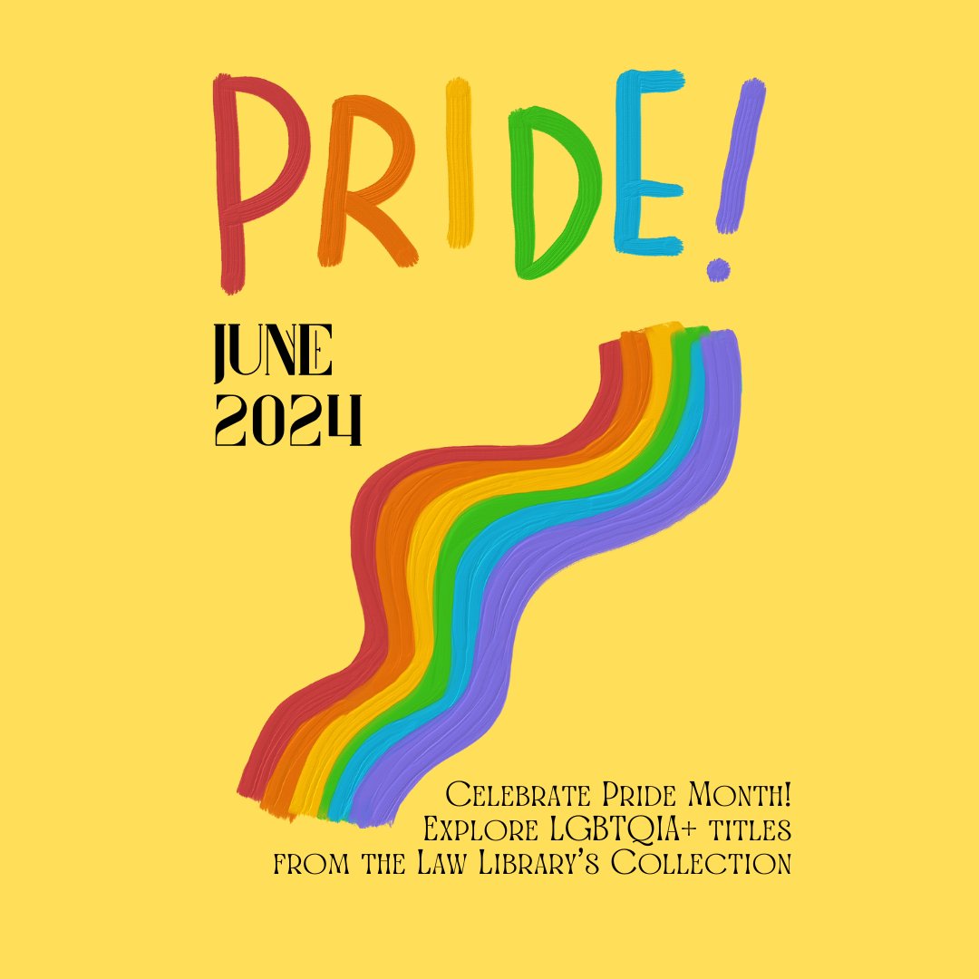 Celebrate Pride Month!

Explore LGBTQIA+ titles in our Legal and DEI collections:

- Treatise Finder: LGBTQIA+ (libguides.law.umich.edu/treatise-finde…)

- DEI Collection: LGBTQIA+ and Heterosexism (libguides.law.umich.edu/c.php?g=113821…)
