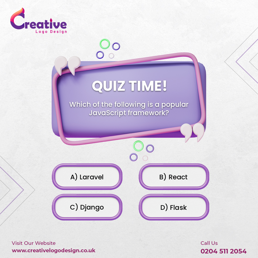 creativelogo_uk's tweet image. Think you know web development? Test your skills with our fun quiz!
creativelogodesign.co.uk
.
.
.
#webquiz #webknowledge #webdevelopment #webdesign #webdevquiz #codingfun #devquiz #webtrivia #webdevknowledge #webchallenge #quiztime #webdeveloper #webdevelopmentservices #techquiz