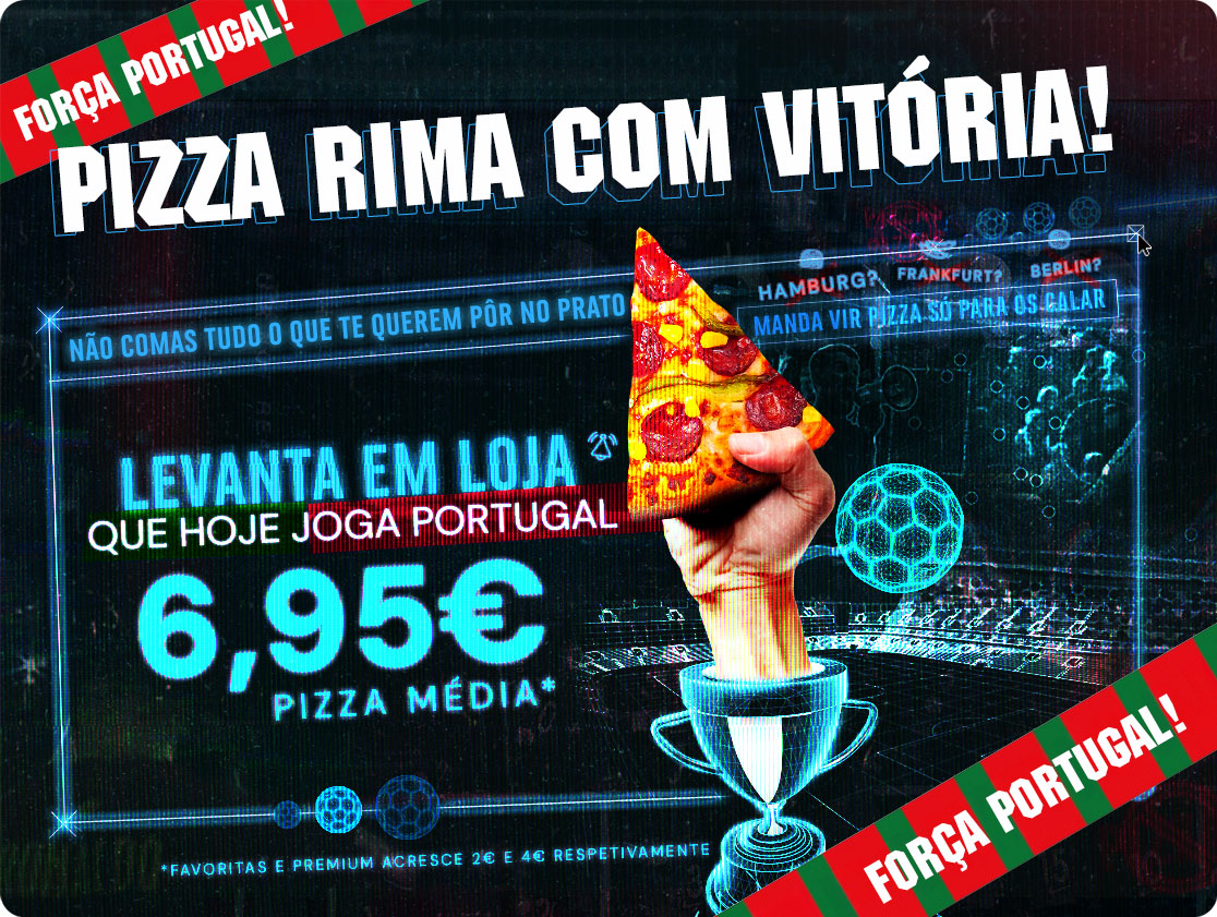 Às pizzas, às pizzas...