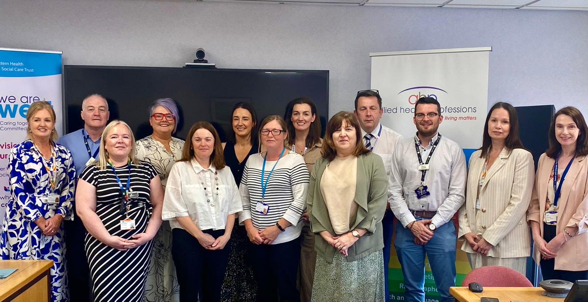 Really interesting morning with AHPs at the Western Trust. The way in which AHPs deliver such innovative solutions never ceases to amaze me. Using a storytelling approach the impact that has been made resonates. Well done to everyone and thank you for all that you do x