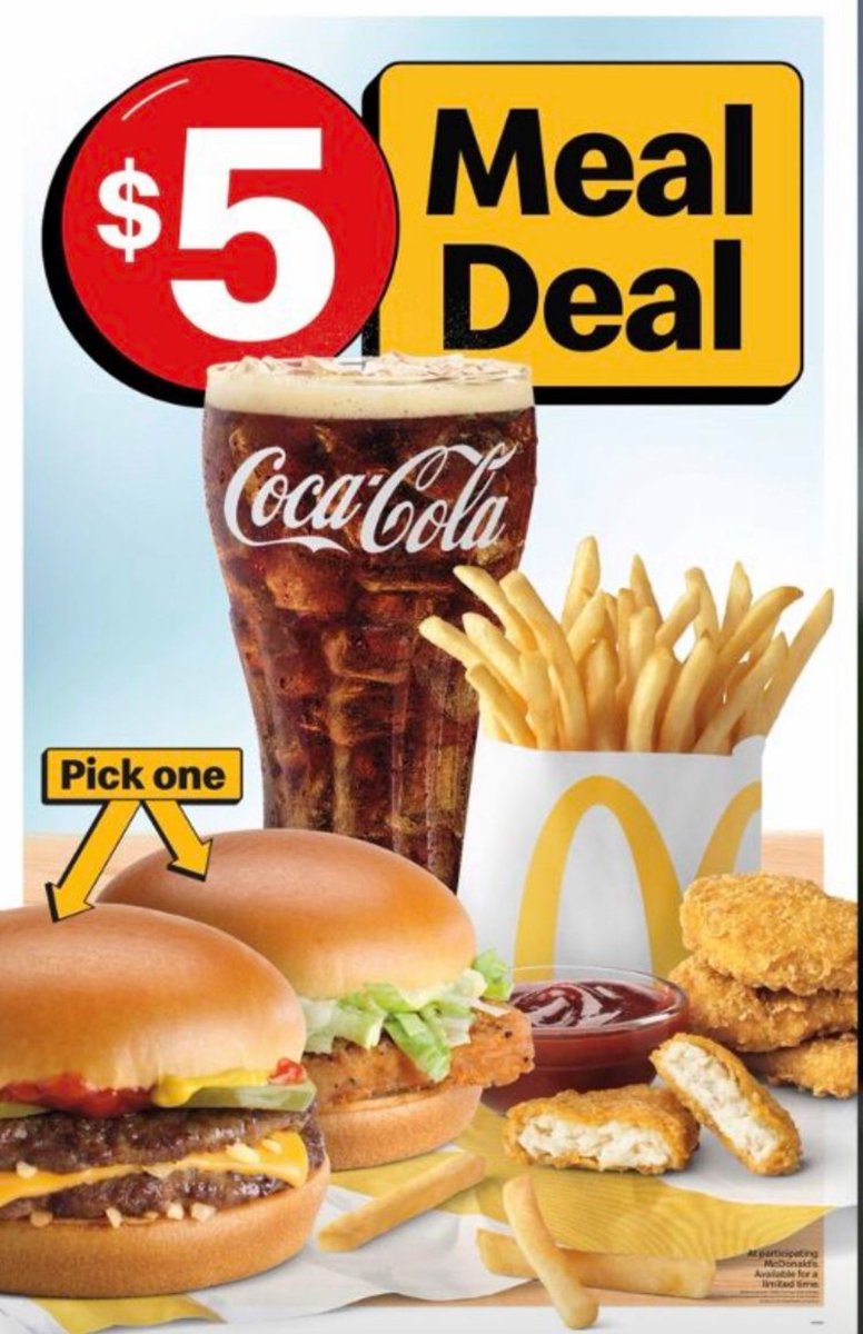 Don't get "Hangry", get satisfied!
#mcd$5meal