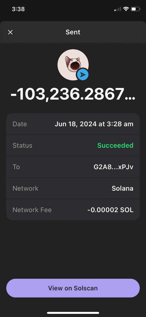 manexchuks's tweet photo. My laptop was hacked a week ago (18 June 2024) and I lost my crypto assets. 

I added the @phantom extension to chrome to make a little withdrawal and I didn’t remove this wallet immediately as I usually do. I was careless on this day. 

All my assets were wiped off including assets on @TeamUnibot telegram bot. 

This is the address that the bulk of these assets were sent to G2A8g5bJ1mcc6Qif6mcz2f337wofJLx3jL1xwkrQxPJv
And 

6qdKNdo2aYefJ9n6u2f3isnwz7R1Tsp2y2Qo6ijcSWMj

My email @ProtonMail is still in control of this hacker. I have written your team a countless time to recover this email to no fruition. 

All efforts to change this same email on @gate_io @kucoincom @MEXC_Official @BitrueOfficial @bitgetglobal @BitMartExchange @BingXOfficial has not yielded any positive result. Please help me change this email. I am available for any sort of further verification you need to carry out to be sure I am the original owner. 

I have gotten myself a new laptop and a new WiFi and antivirus. Please how else do you protect yourself @WisdomMatic @DannyCrypt @AjeboDanny @Dehkunle @iamchrisani @Harri_obi @Crypto4bailout @gordongekko @blessed_mayor @CryptoWizardd @CryptoDefiLord @LadyofCrypto1 @Wizarab10 @jon_d_doe @NobleIrons7de @notEezzy @PrudentSammy @NobleIrons7de @teddi_speaks @MrOdanz @CryptoGodJohn @blessed_mayor @elliotrades @demfitsu @JuliusElum @0xxghost @blknoiz06 @UnkleAyo @wallstreetbets @ThinTallTosin @farmercist 

Attached are few of the hackers  transactions from my account.