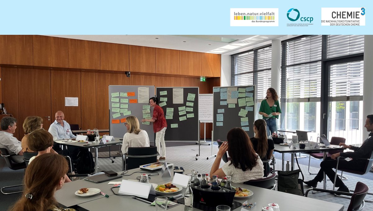 Heute diskutieren wir mit Vertreter:innen von Chemiefirmen, #Chemie3 und <a href="/scp_centre/">CSCP</a> den Stand des Biodiversity-Checks, den wir unter dem Dach von @UBi_Biodivers erarbeiten. Im Fokus: Anwendbarkeit und Nutzen des Checks. 👉chemiehoch3.de/themen/biodive… <a href="/BAVChemie/">BAVC</a> <a href="/chemieverband/">VCI</a> <a href="/igbce/">IGBCE</a>