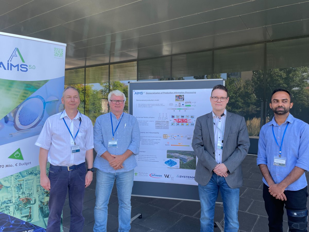 🔔 The new AIMS5.0 video is now online, find out more about the Democratization of Production Information Processing.

🔊 Presented by Germar Schneider (IFD), Gerhard Luhn (Systema),Gerald Reiner (WU Wien), Venugopal Ramadasu (WU Wien)
@Chips_JU 
youtu.be/dasRArCzC-4