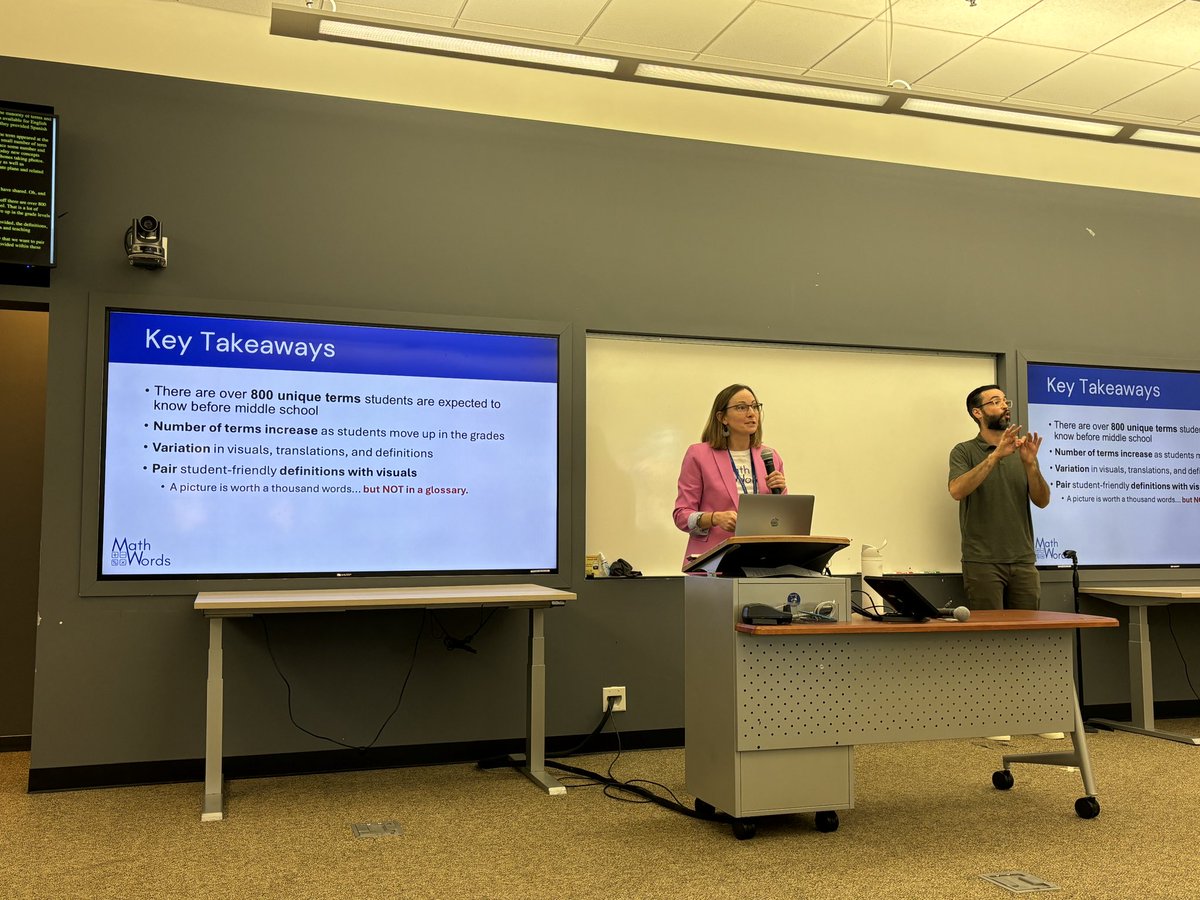 Sarah Powell (@sarahpowellphd) on Twitter photo Here at #MCLS2024 and our Math Words team shares results from an analysis of K-5 glossaries. Takeaways? There are over 850 unique terms across grades with little consistency across textbook series. <a href="/LizStevensPhD/">Elizabeth Stevens</a> <a href="/DanielleLariv/">Danielle Lariviere</a> <a href="/mackennallama/">Mackenna Vander Tuin</a> <a href="/IESResearch/">IES Research</a> Here at #MCLS2024 and our Math Words team shares results from an analysis of K-5 glossaries. Takeaways? There are over 850 unique terms across grades with little consistency across textbook series. <a href="/LizStevensPhD/">Elizabeth Stevens</a> <a href="/DanielleLariv/">Danielle Lariviere</a> <a href="/mackennallama/">Mackenna Vander Tuin</a> <a href="/IESResearch/">IES Research</a>