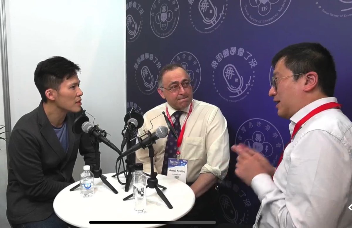 Ching-Hsing Lee (@chinghsing_lee) on Twitter photo Interview with <a href="/amalmattu/">Amal Mattu</a> in #ICEM2024 @ICEM2024 on #TSEM Podcast <a href="/19941119tsem/">Taiwan Society of Emergency Medicine</a> <a href="/IFEM2/">International Federation for Emergency Medicine</a>
facebook.com/share/v/u3n3j6… Interview with <a href="/amalmattu/">Amal Mattu</a> in #ICEM2024 @ICEM2024 on #TSEM Podcast <a href="/19941119tsem/">Taiwan Society of Emergency Medicine</a> <a href="/IFEM2/">International Federation for Emergency Medicine</a>
facebook.com/share/v/u3n3j6…