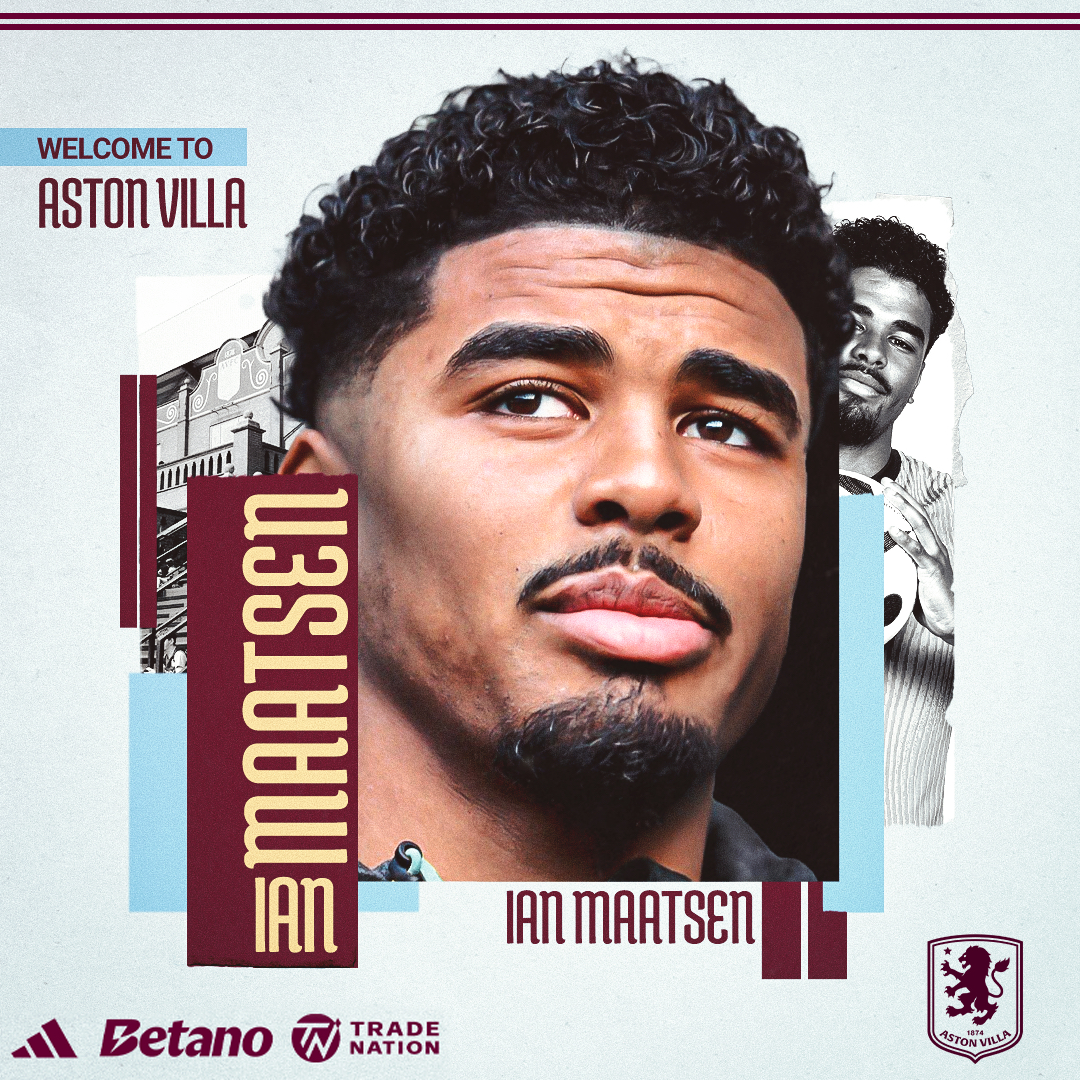 AVFCOfficial's tweet photo. Aston Villa is delighted to announce the signing of Ian Maatsen from Chelsea. ✅
