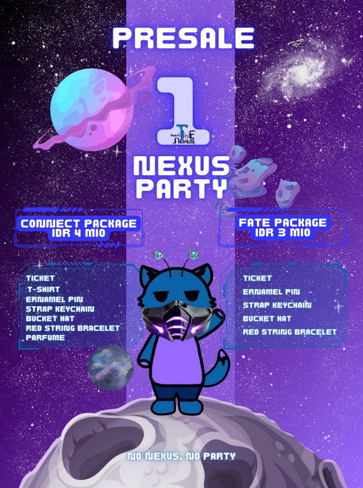 ㅤ ㅤ

The 𝒆𝒙𝒄𝒊𝒕𝒆𝒎𝒆𝒏𝒕 of the 𝒑𝒂𝒓𝒕𝒚, the sparkling atmosphere at 𝒏𝒊𝒈𝒉𝒕 makes the spirits 𝒃𝒖𝒓𝒏𝒊𝒏𝒈.

𝐓𝐇𝐄 𝐍𝐄𝐗𝐔𝐒 𝐏𝐀𝐑𝐓𝐘🪅
𝐏𝐑𝐄𝐒𝐀𝐋𝐄 𝐈: 27 June 2024 - 30 June 2024.

ㅤ ㅤ