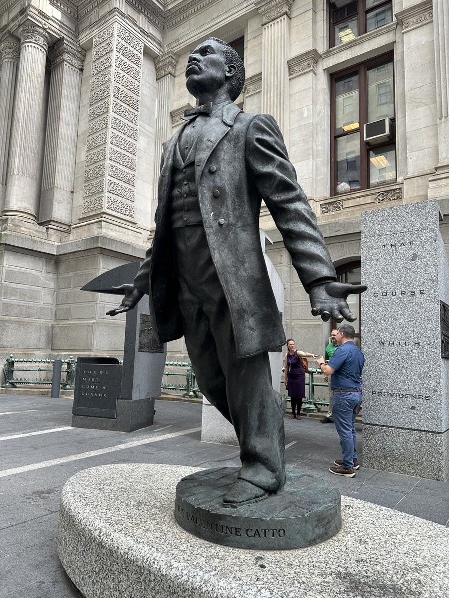 Georgette Hackman (@georgettehack) on Twitter photo Our <a href="/foundingforward/">Founding Forward</a> Reconstruction seminar is on the move today visiting Philadelphia. We began by visiting the Octavius Catto statue with our scholar Dr. Allen Guelzo. Our <a href="/foundingforward/">Founding Forward</a> Reconstruction seminar is on the move today visiting Philadelphia. We began by visiting the Octavius Catto statue with our scholar Dr. Allen Guelzo.