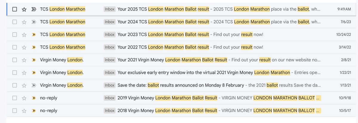 This is somekind of tradition for me 🥲<a href="/LondonMarathon/">TCS London Marathon</a>