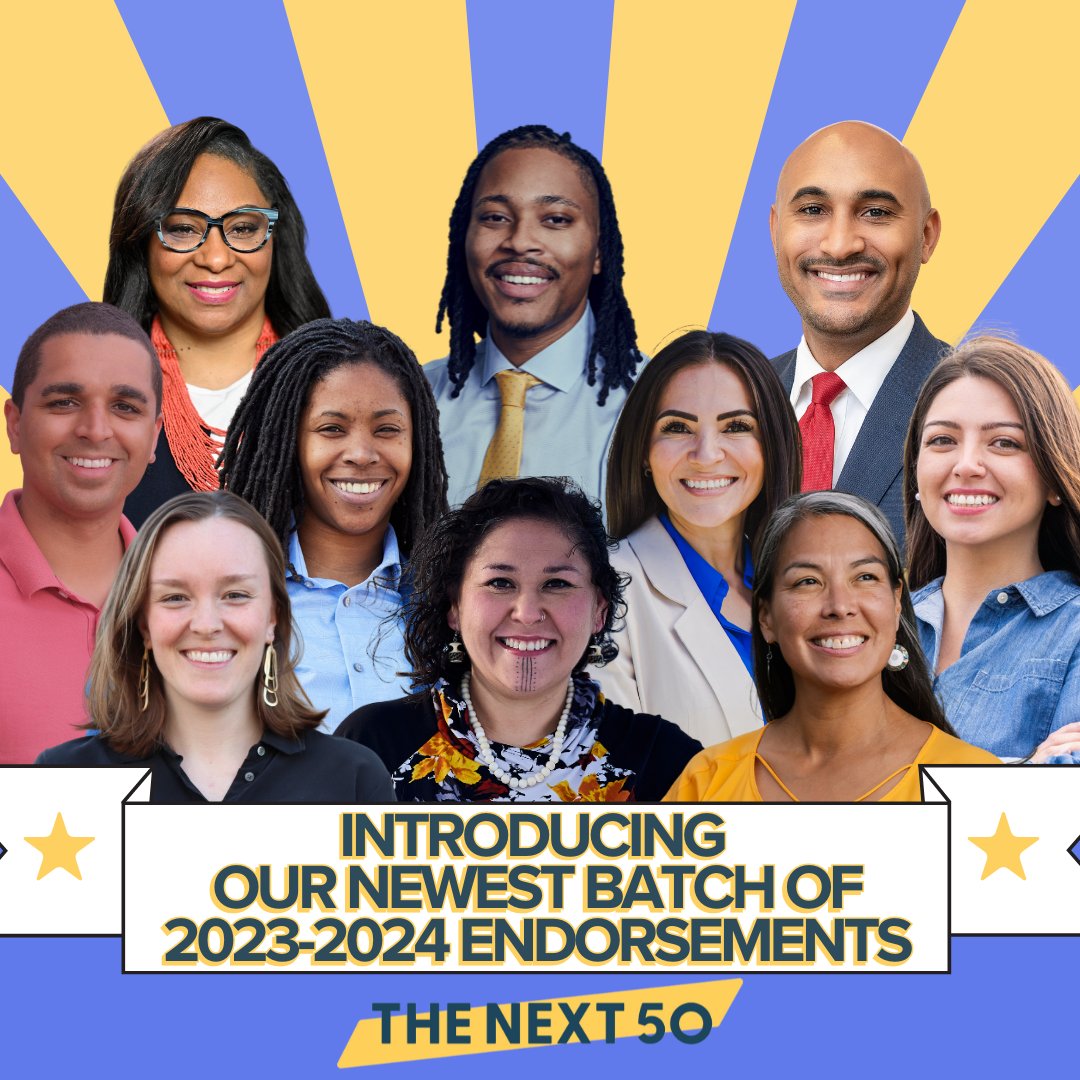 Thenext50Us's tweet image. 📢 We are excited to announce our final batch of 2023/2024 endorsees! These 10 emerging leaders reflect the diverse communities we aim to uplift and share our commitment to building a representative democracy.  #TheNext50 #TN50 #NextGeneration #vote #politics #elections2024