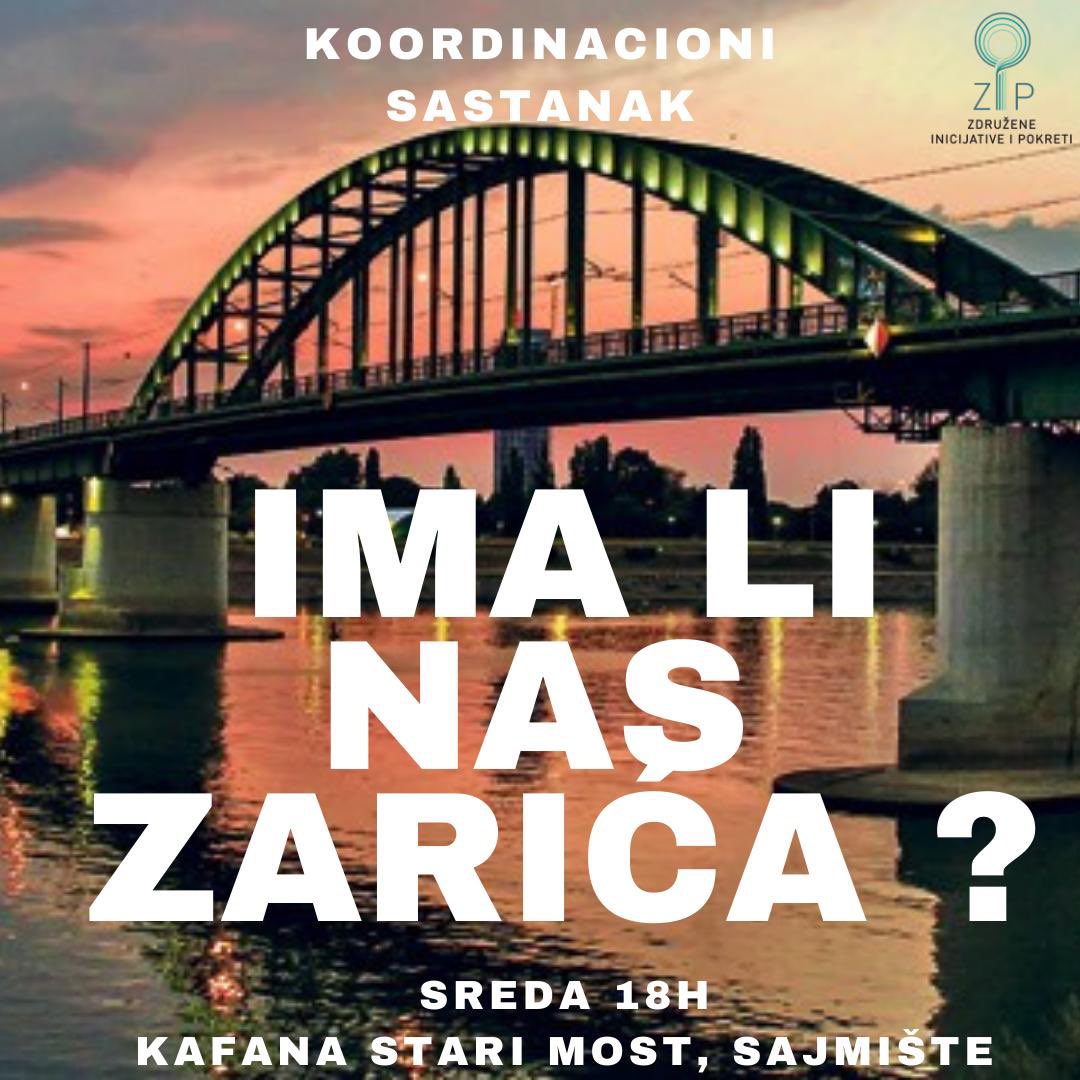Danas u 6, koordinacioni sastanak BG aktivista oko plana odbrane mosta. 

Bageri su već tu, spremaju se da sruše most, jedini koji nemci nisu uspeli da sruše prilikom povlačenja jer je jedan čovek, hrabri učitelj Zarić presekao fitilj već miniranog mosta. 

A šta ćemo mi učiniti?