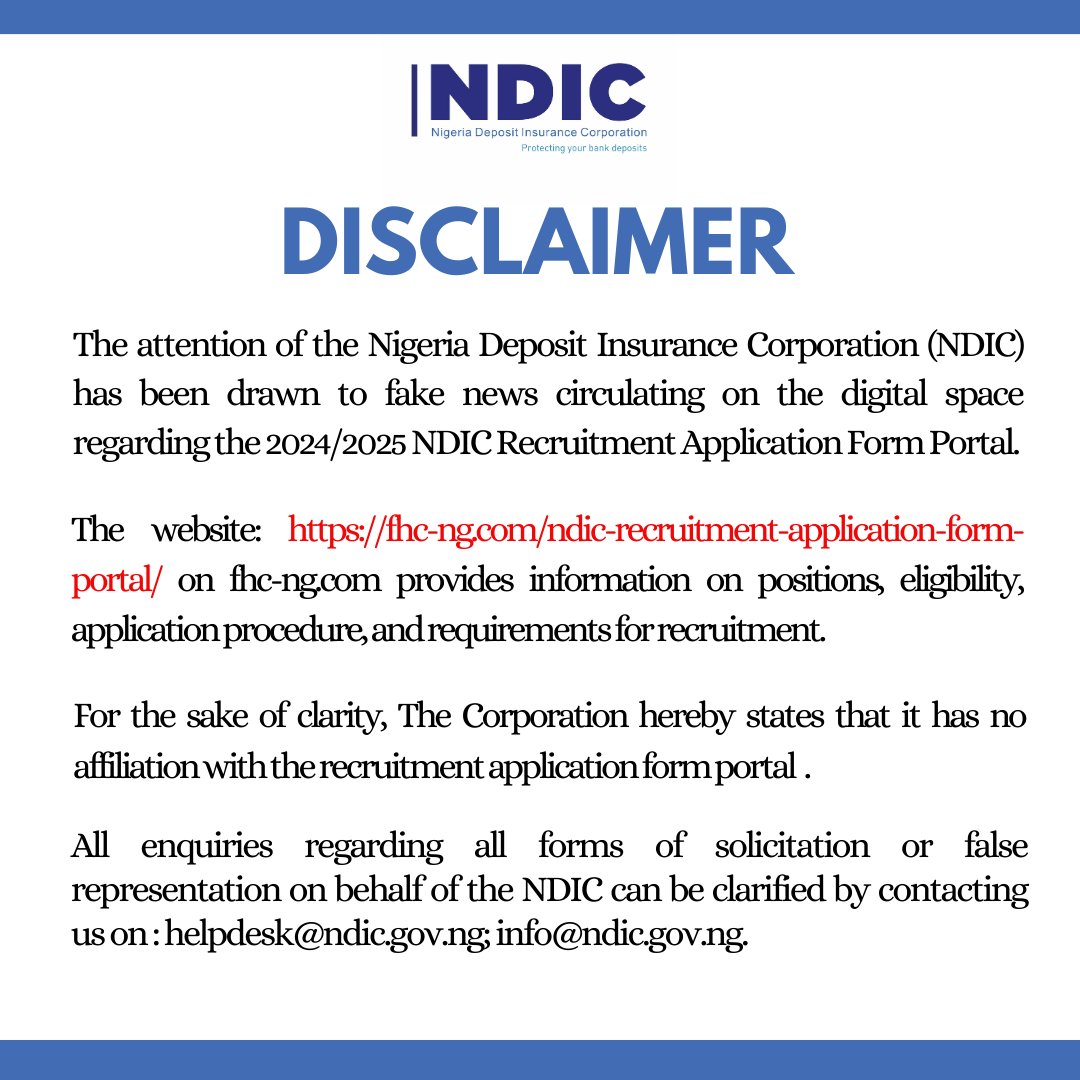 NDIC tweet media