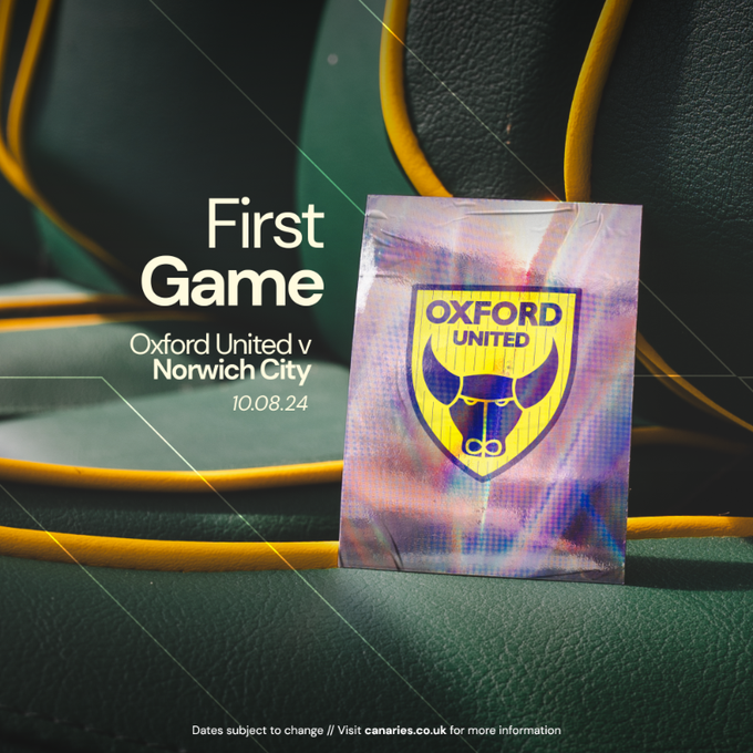 Norwich City FC en español (@norwichcityes) on Twitter photo 👀Nuestra primera fecha:
De visita contra el <a href="/OUFCOfficial/">Oxford United</a> 🗓️
📺 Y habrá TV para ese día (<a href="/disneyplusla/">Disney+ Latinoamérica</a> para quienes nos siguen desde LatAm) 👀Nuestra primera fecha:
De visita contra el <a href="/OUFCOfficial/">Oxford United</a> 🗓️
📺 Y habrá TV para ese día (<a href="/disneyplusla/">Disney+ Latinoamérica</a> para quienes nos siguen desde LatAm)