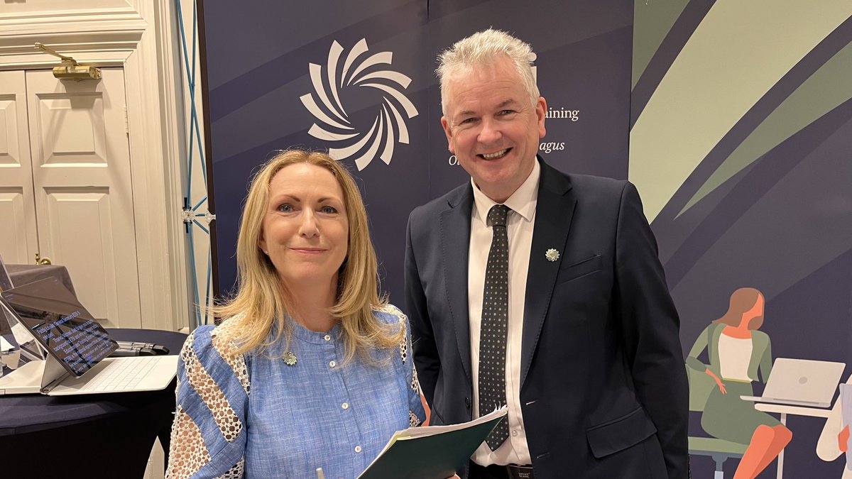Our Chief Executive Anne McHugh and <a href="/ETBIreland/">ETBI</a> General Secretary Paddy Lavelle are ready to kick off the ETB Public Affairs Strategy and pre-budget priorities launch event in Dublin.
#GoFurtherWithDonegalETB #SupportYourLocalETB