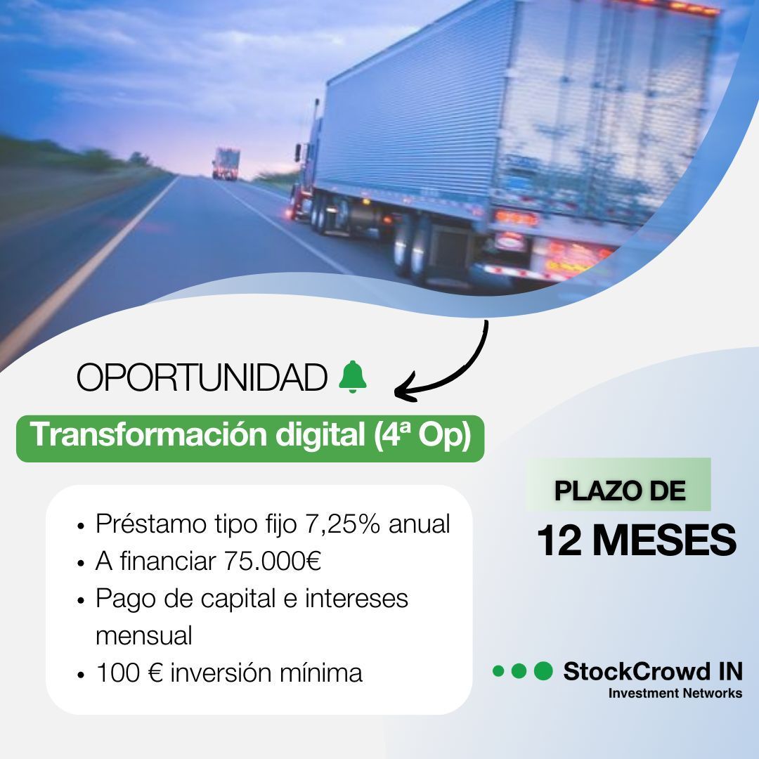 ⚡ Mañana abriremos nueva oportunidad  de empresa: Transformación digital (4ª Op )⚡ 
Financiación solicitada por empresa dedicada a la logística Integral.
ℹ️ Para más: buff.ly/3RIG59C 
🗓️ Jueves 27 de junio
⏰ 11:00 hrs

#financiaciónparticipativa #empresa #inversión