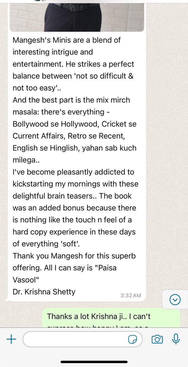 mangeshghogre's tweet image. Another awesome book review by MG #MiniFan
Buy my book on Amazon 

#desi #mini #crosswords 
amazon.in/dp/B0CSFK8YCW?…