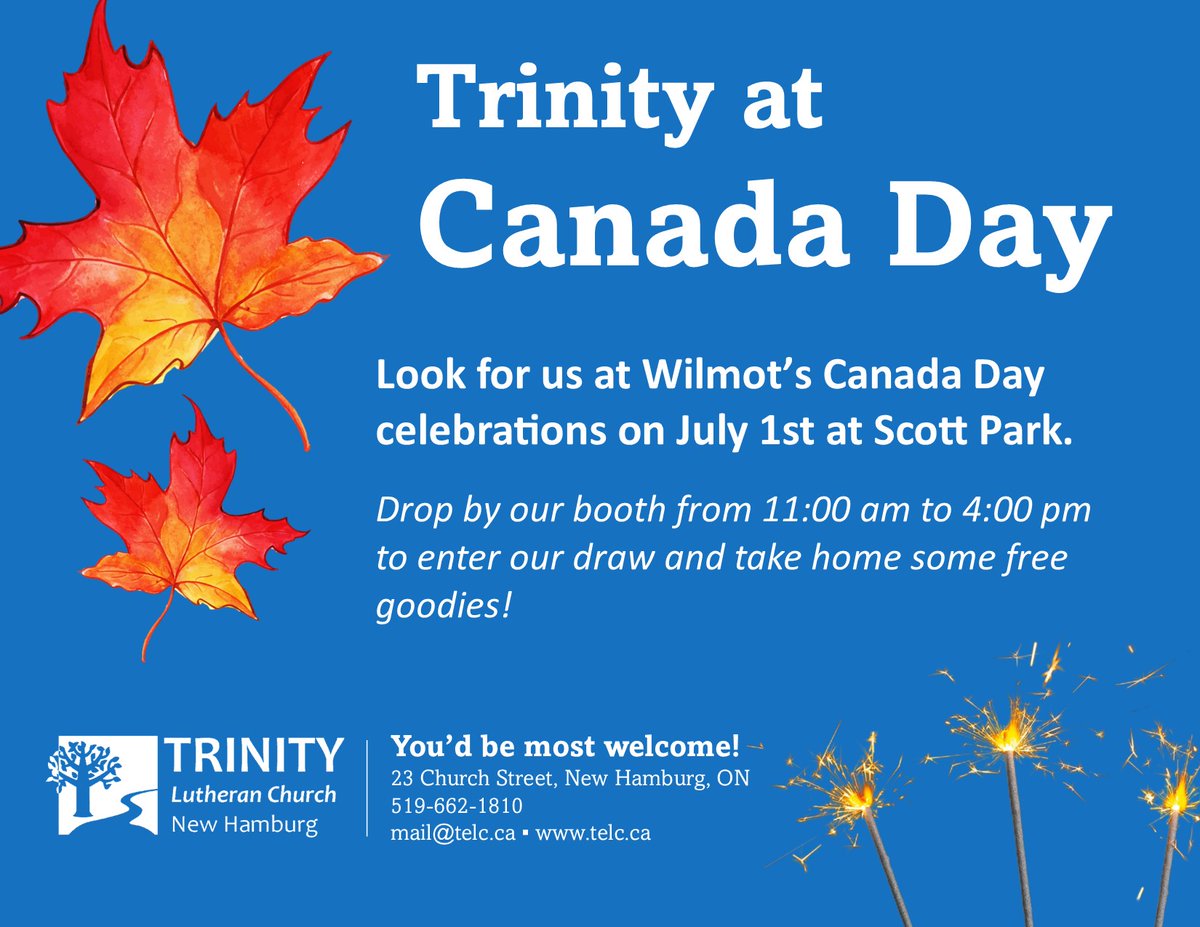 We hope to see you on July 1st!

For more information on the day's events: wilmot.ca/en/things-to-d…