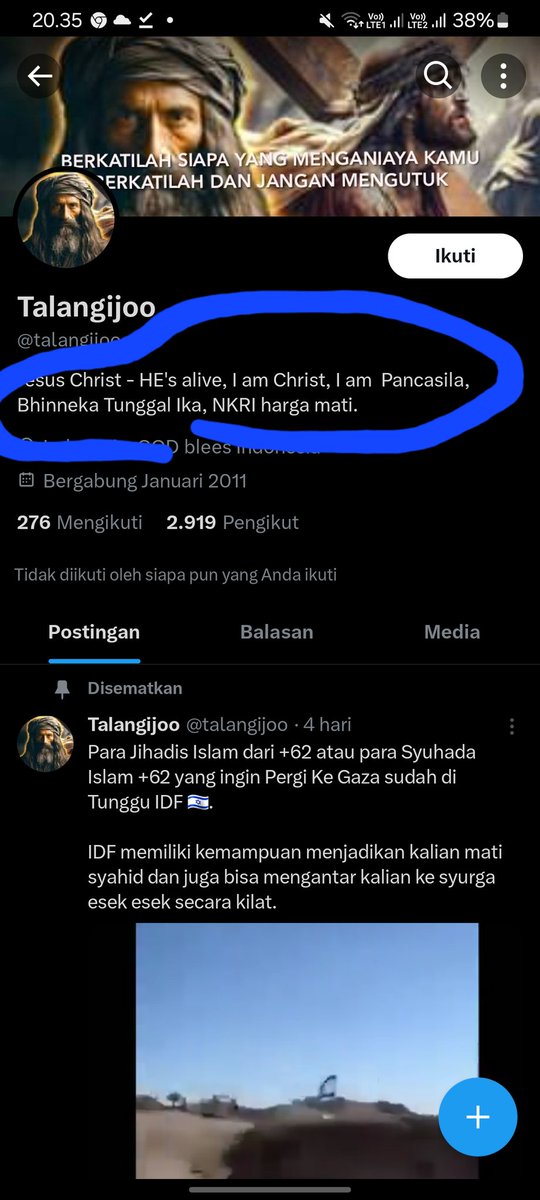 110Centauri's tweet photo. @talangijoo You Christ
You Pancasila
YOU BHINEKA TUNGGAL IKA
isi kontennya perpecahan semua jirr https://t.co/LyhXkznPtA
