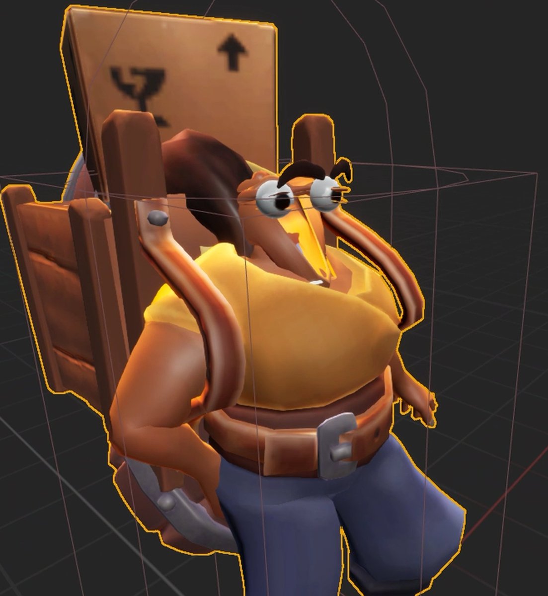 MassiveMiniteam's tweet image. What would you name this NPC?

#WeirdWednesday #gamedev