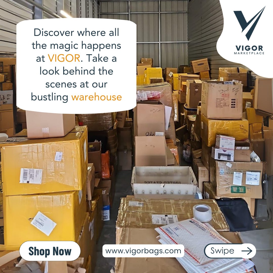VIGORZIP's tweet photo. A peek behind the scenes at our warehouse! At VIGOR Marketplace, we're dedicated to transparency and building trust with our customers. Fast and reliable shipping too! Thank you for your support!

#ShopNow - https://t.co/rIazyLLLkc 

#Warehouse #Transparency #CustomerTrust https://t.co/wrv4R0GPsY
